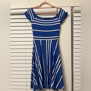 Blue and White LOFT Dress